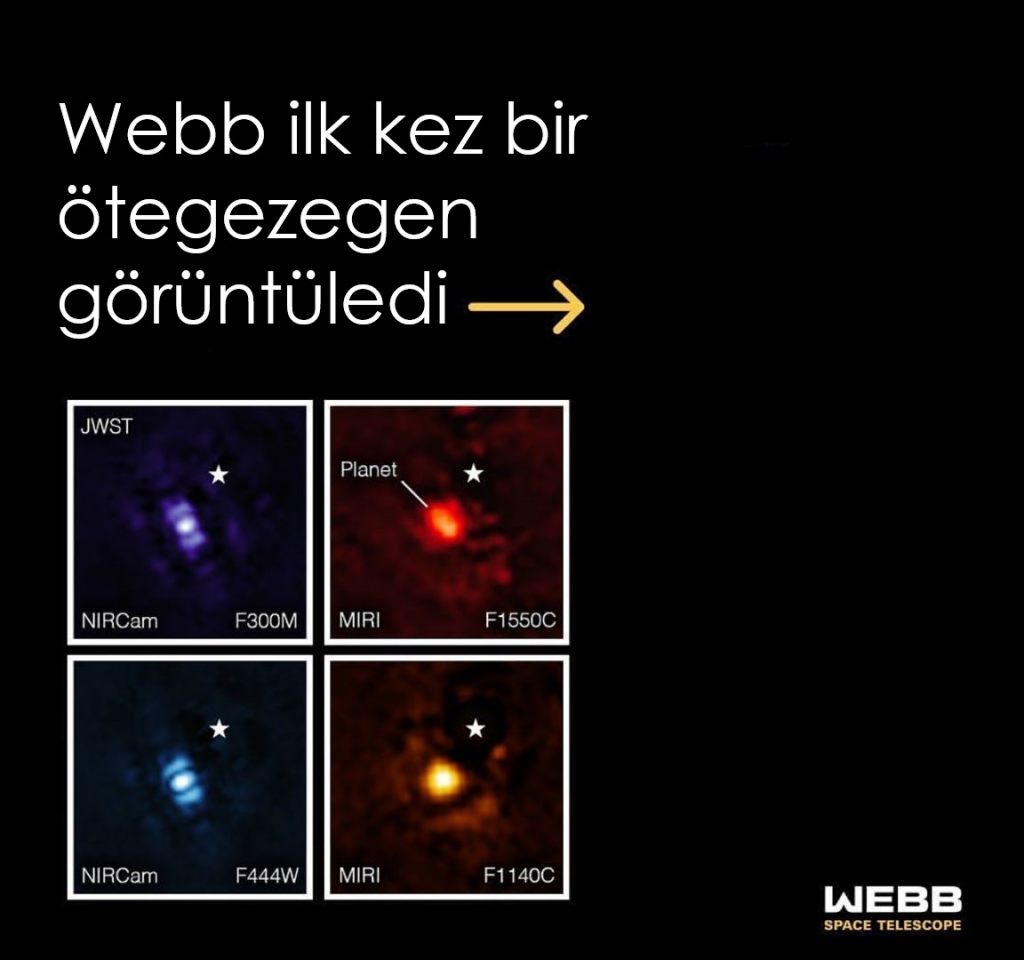 James Webb Uzay Teleskobu’nun İlk Ötezegen Görüntüleri