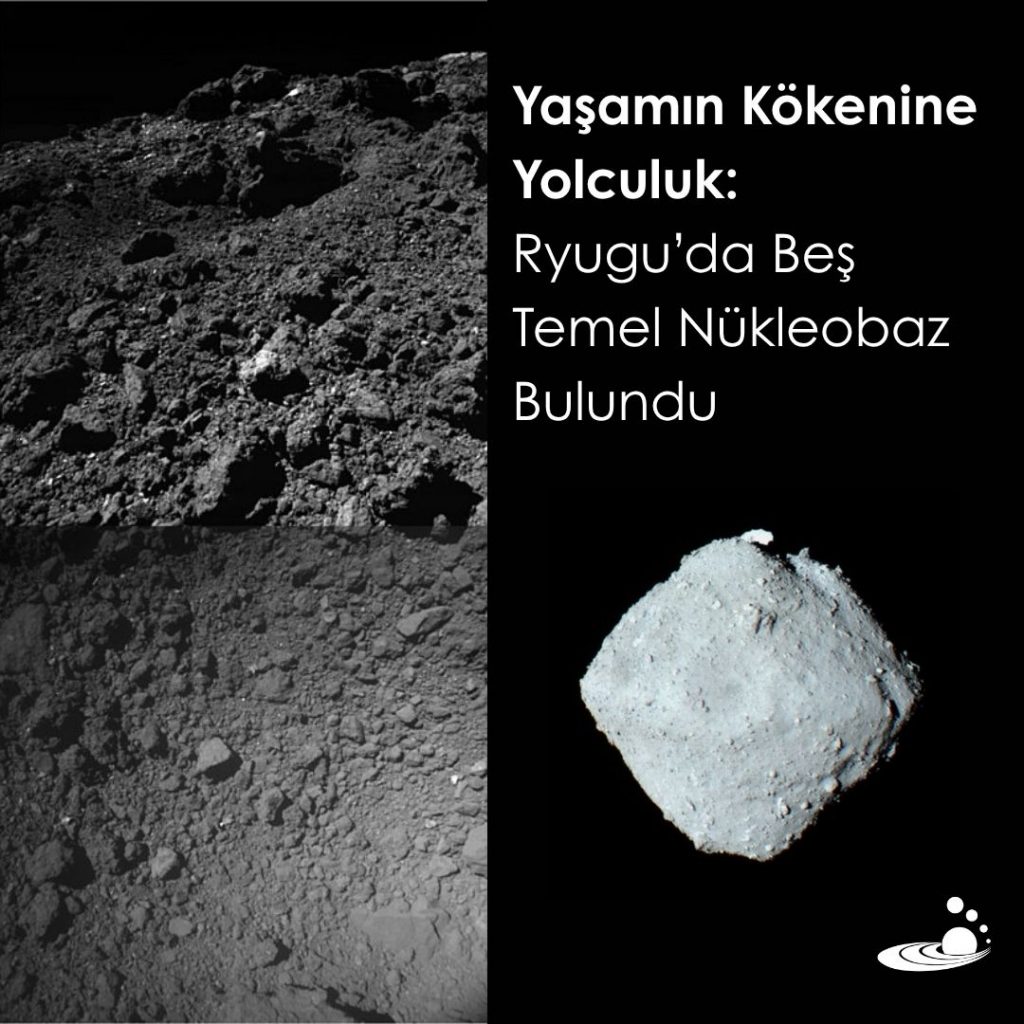 “Yaşamın Kökenine Yolculuk: Ryugu’da Beş Temel Nükleobaz Bulundu”