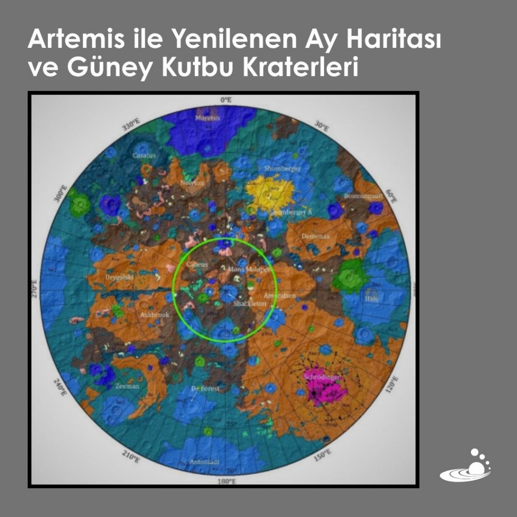 “Artemis ile Yenilenen Ay Haritası ve Güney Kutbu Kraterleri”